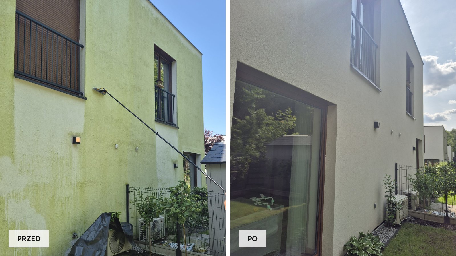 mycie wodą demineralizowaną elewacji